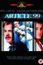 Watch Article 99 Freemovieswatch