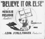 Watch Believe It or Else (Short 1939) Freemovieswatch