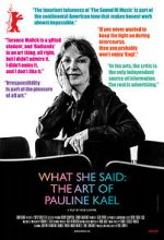 Watch What She Said: The Art of Pauline Kael Freemovieswatch